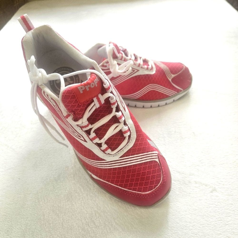 Propet Travellite Sneakers Athletic Walking Shoes Women Sz7X(2E) Pink W3247 NWOT